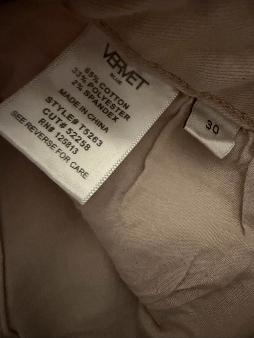 Vervet High-Rise Straight Frayed Jeans in Dusty Pink - Picture 4 of 4